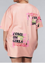 Load image into Gallery viewer, Oversized Tee(Pink)
