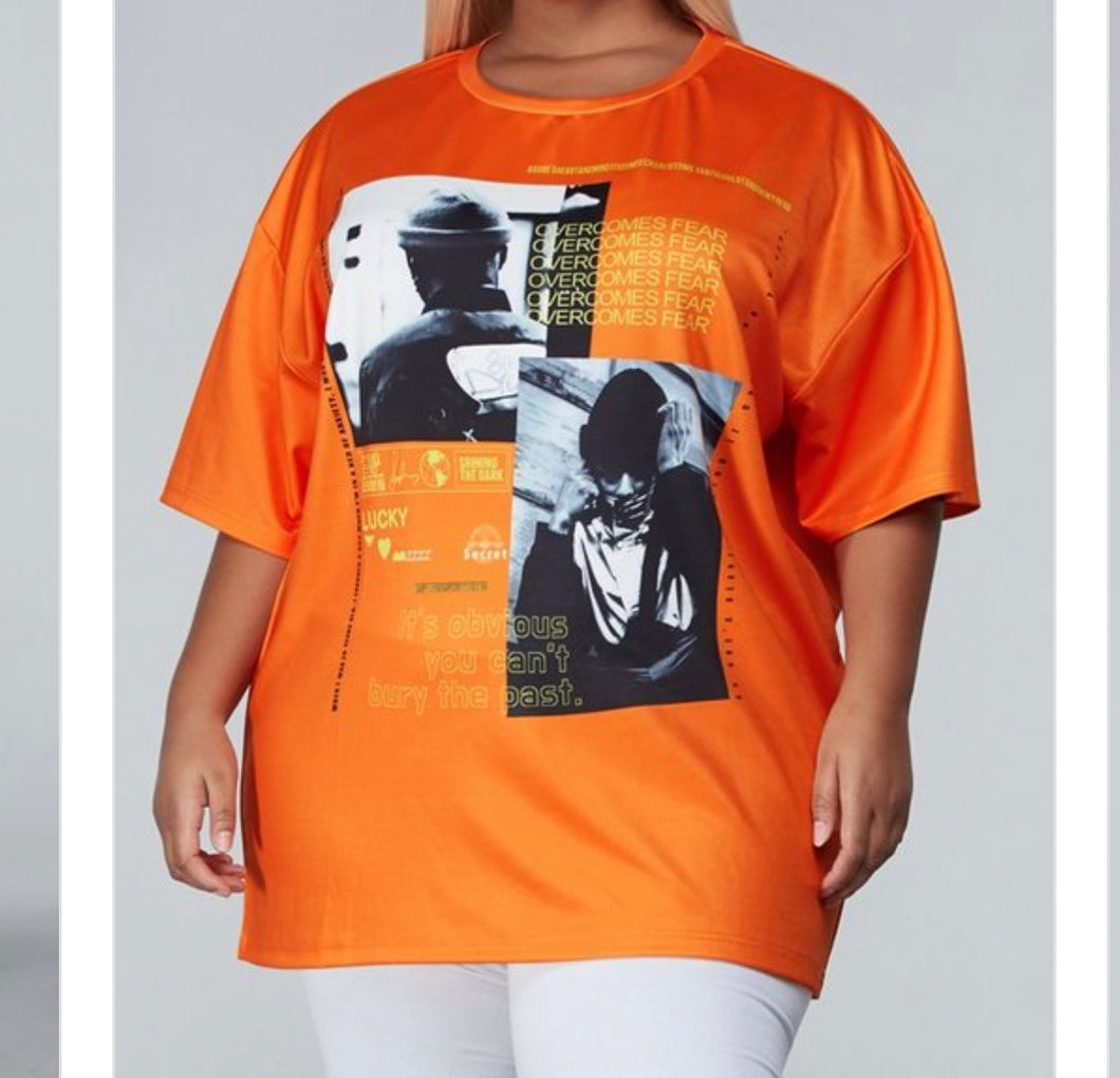 Oversized Tee(Orange)